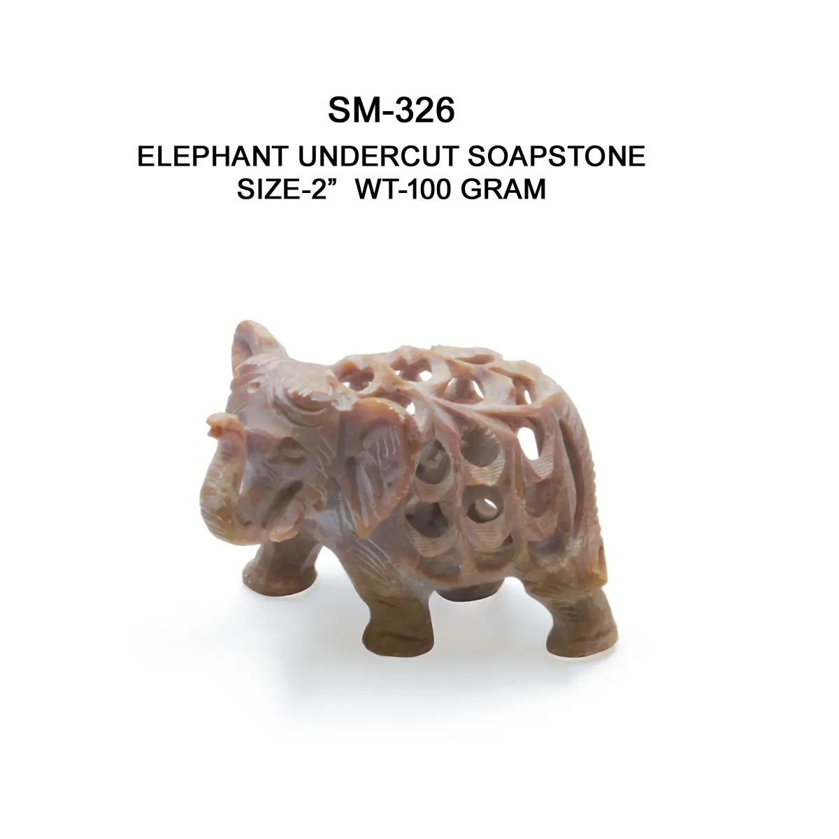 ELEPHANT UNDERCUT SOAPSTONE